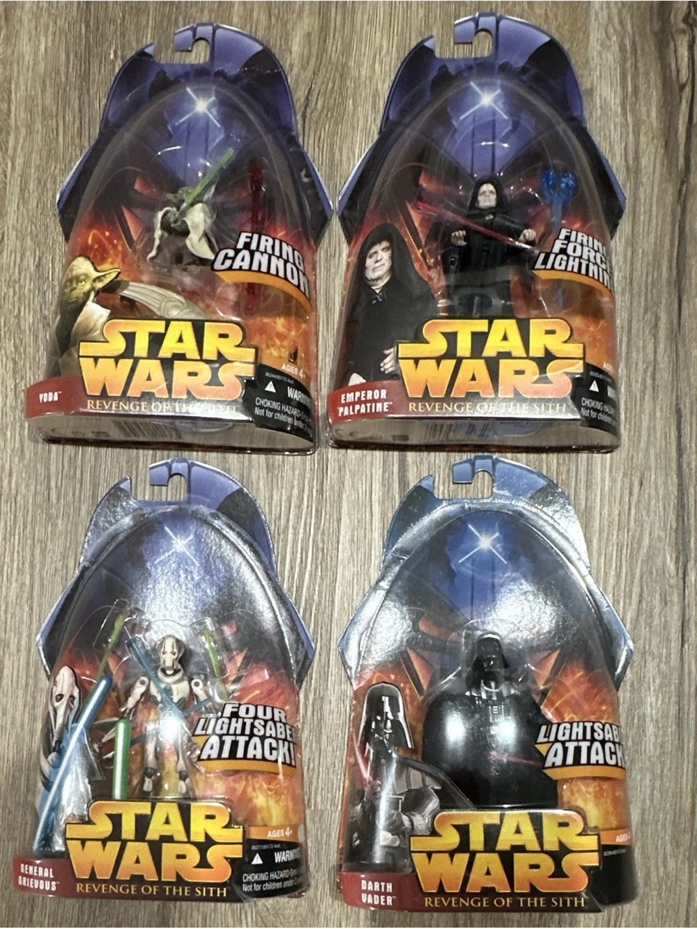 New Star Wars Revenge of the Sith Action Figure Lot 2005
Hasbro ROTS set of 3